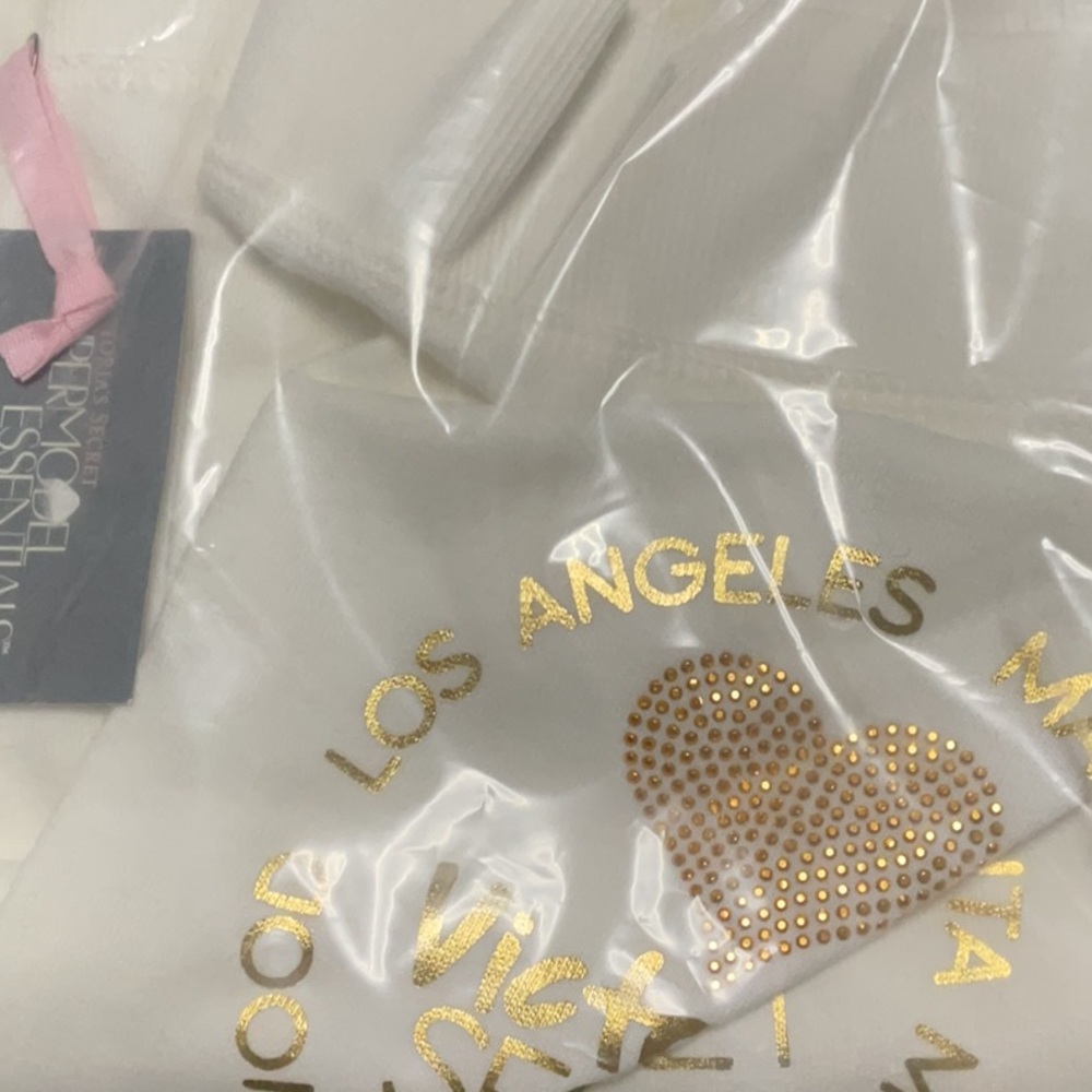 VS Victoria's Secret Supermodel Essential Short Sweat Pant Capri California M - Picture 5 of 5